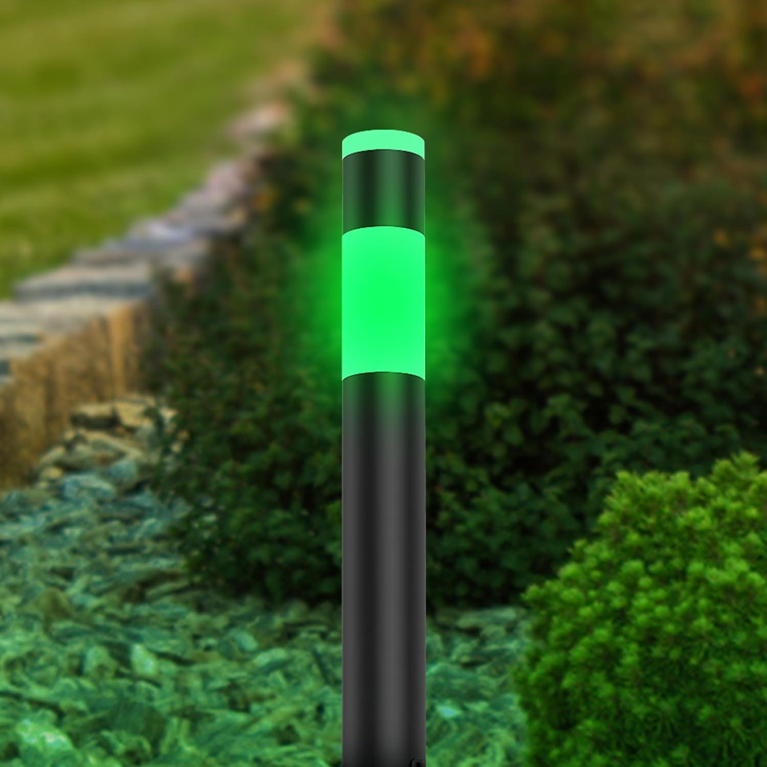 imageFeit Electric 24ft Smart Outdoor String Light White Filament Color Changing AlexaGoogle Compatible 24Ghz WiFi Enabled HeavyDuty 182 Cord Linkable AppRemote Controlled SL2412RGBWWFILAGBollard Path Lights