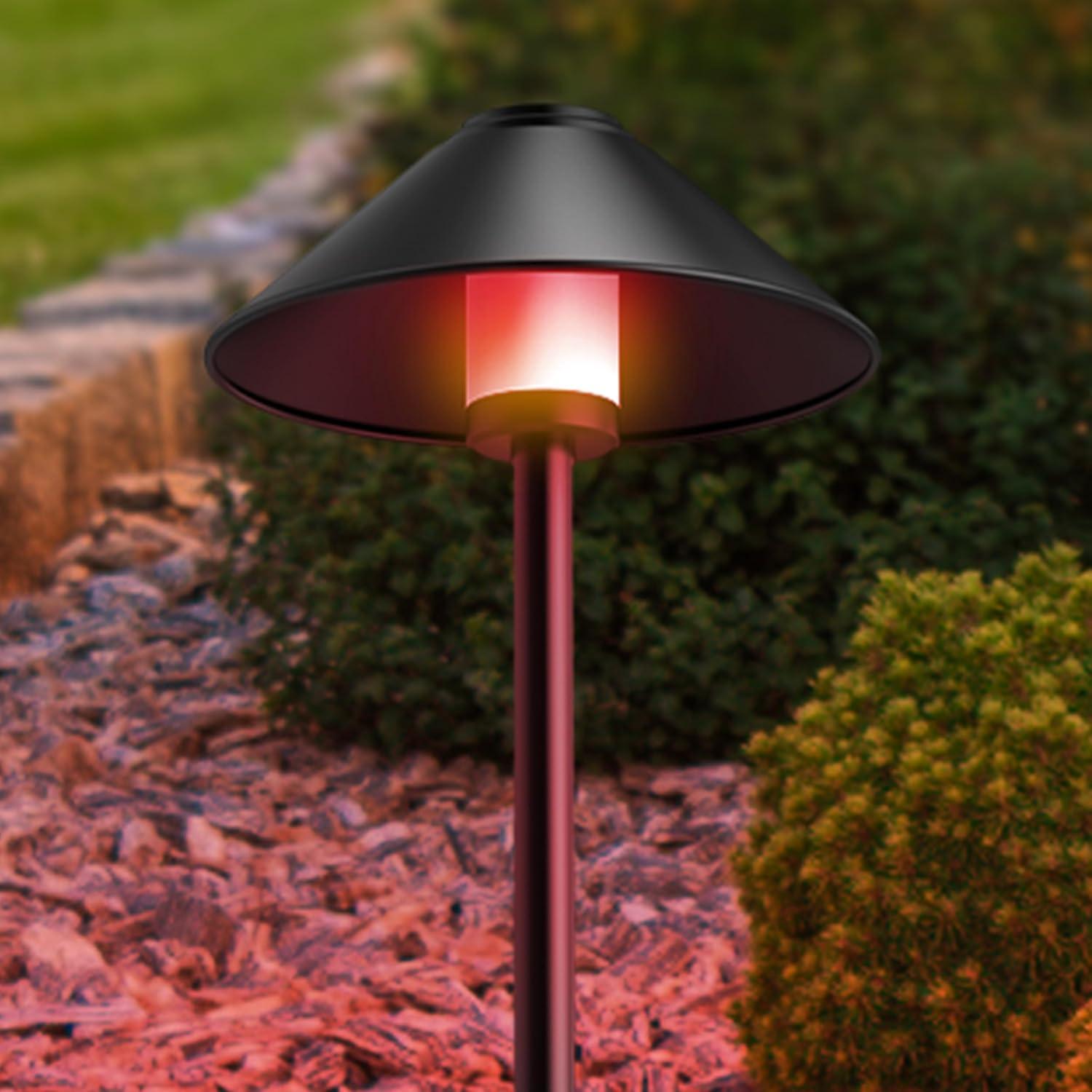 imageFeit Electric 24ft Smart Outdoor String Light White Filament Color Changing AlexaGoogle Compatible 24Ghz WiFi Enabled HeavyDuty 182 Cord Linkable AppRemote Controlled SL2412RGBWWFILAGCone Path Lights