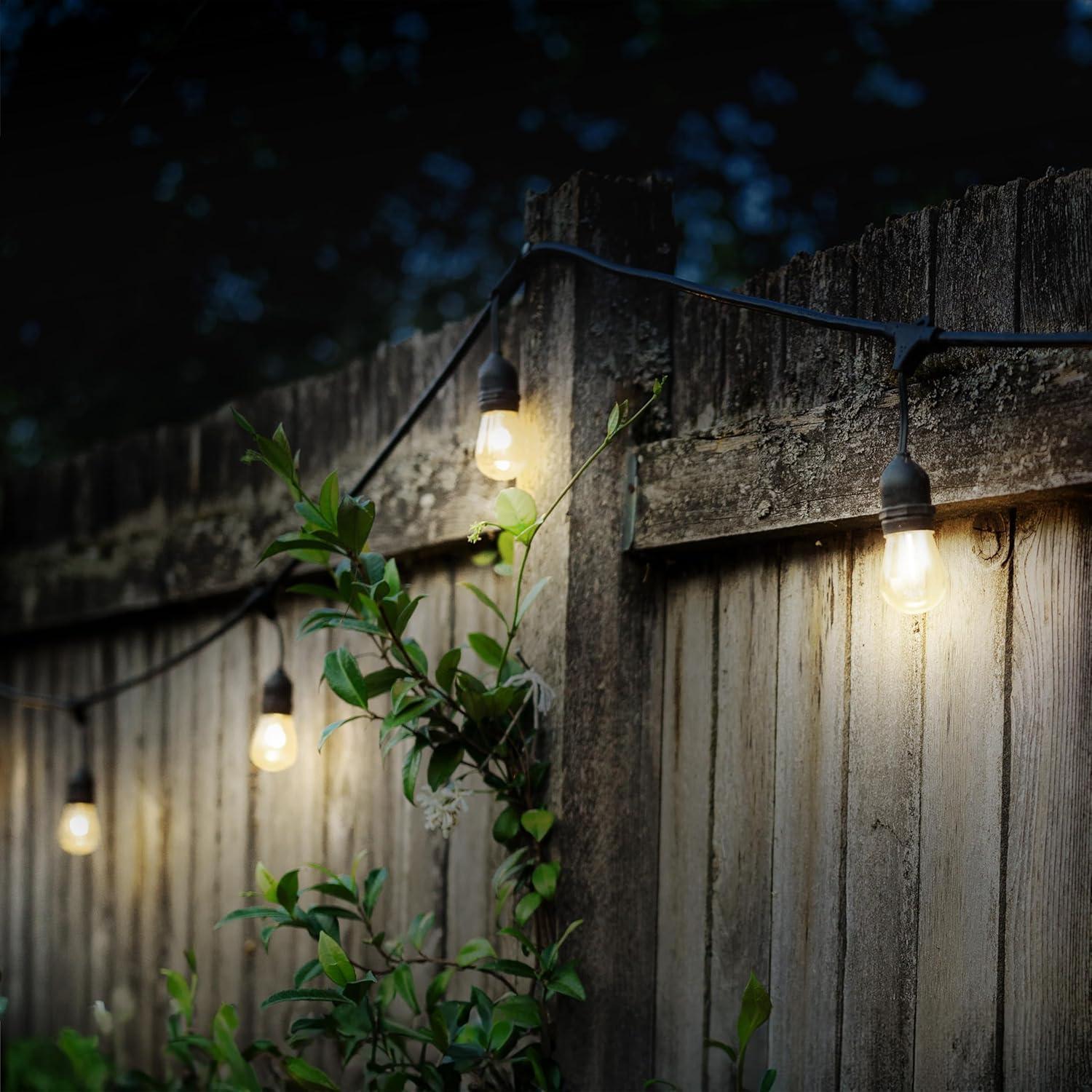 imageFeit Electric 24ft Smart Outdoor String Light White Filament Color Changing AlexaGoogle Compatible 24Ghz WiFi Enabled HeavyDuty 182 Cord Linkable AppRemote Controlled SL2412RGBWWFILAGString Lights