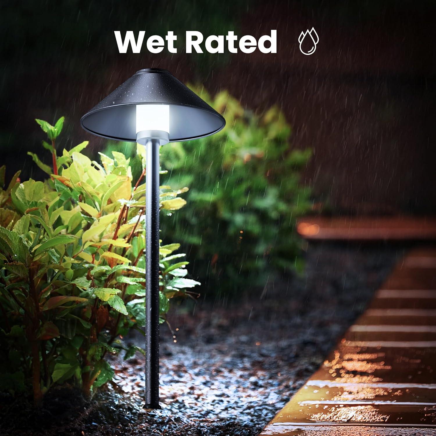 imageFeit Electric 24ft Smart Outdoor String Light White Filament Color Changing AlexaGoogle Compatible 24Ghz WiFi Enabled HeavyDuty 182 Cord Linkable AppRemote Controlled SL2412RGBWWFILAGCone Path Lights