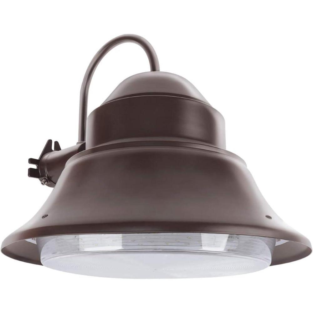 imageFeit Electric  3000 Lumens 300watt Equivalent Dusk to Dawn Single Flood LED Security Outdoor Light 5000K CCT Daylight Single Head Stainless Large 73704WallPost Bronze