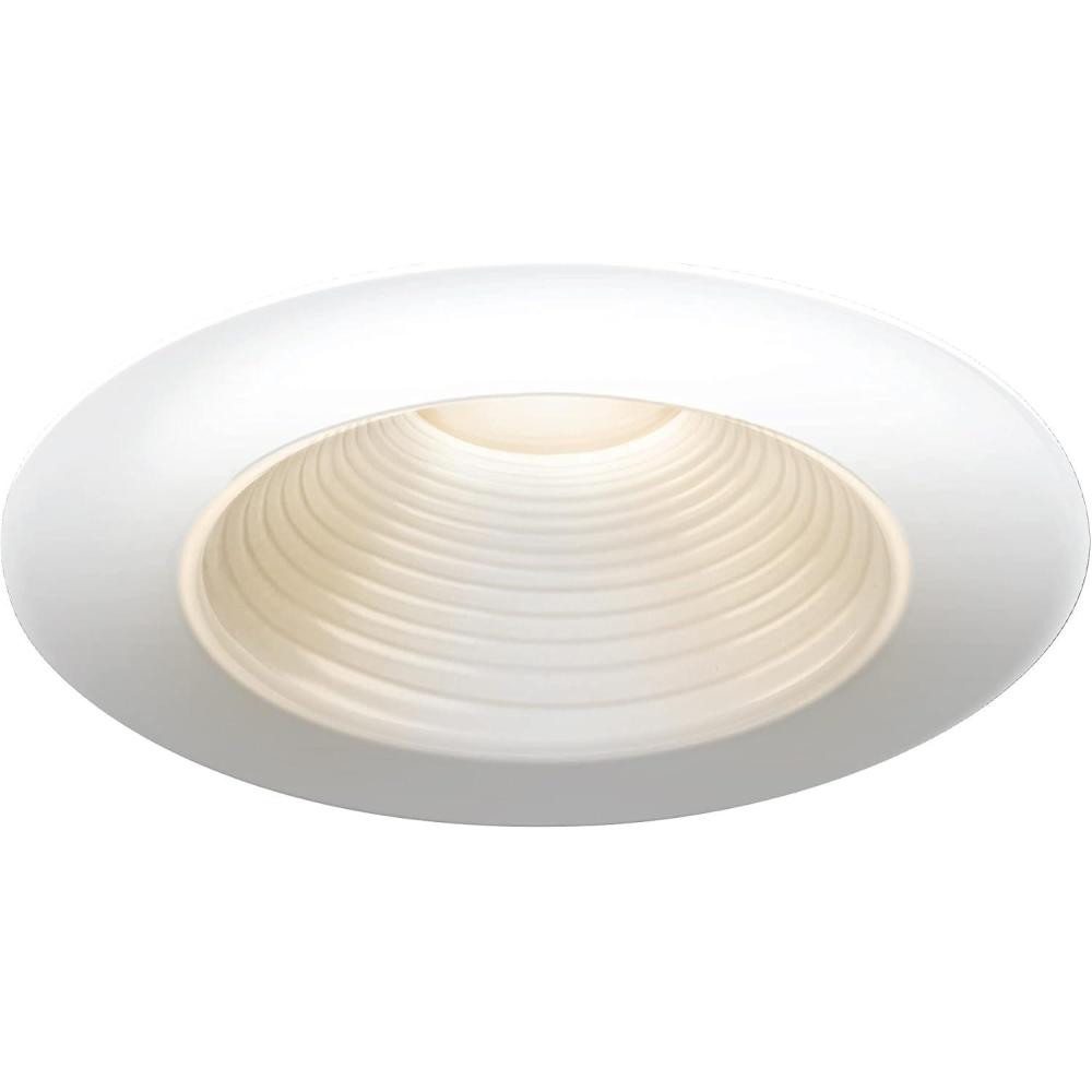 imageFeit Electric 4 inch Canless Recessed LED Downlight 50W Equivalent Dimmable Deep Baffle Trim with E26 Adapter 5CCT Color Select 700 Lumens 90 CRI 50000Hour Lifetime LEDR4DB6WYCAWhite