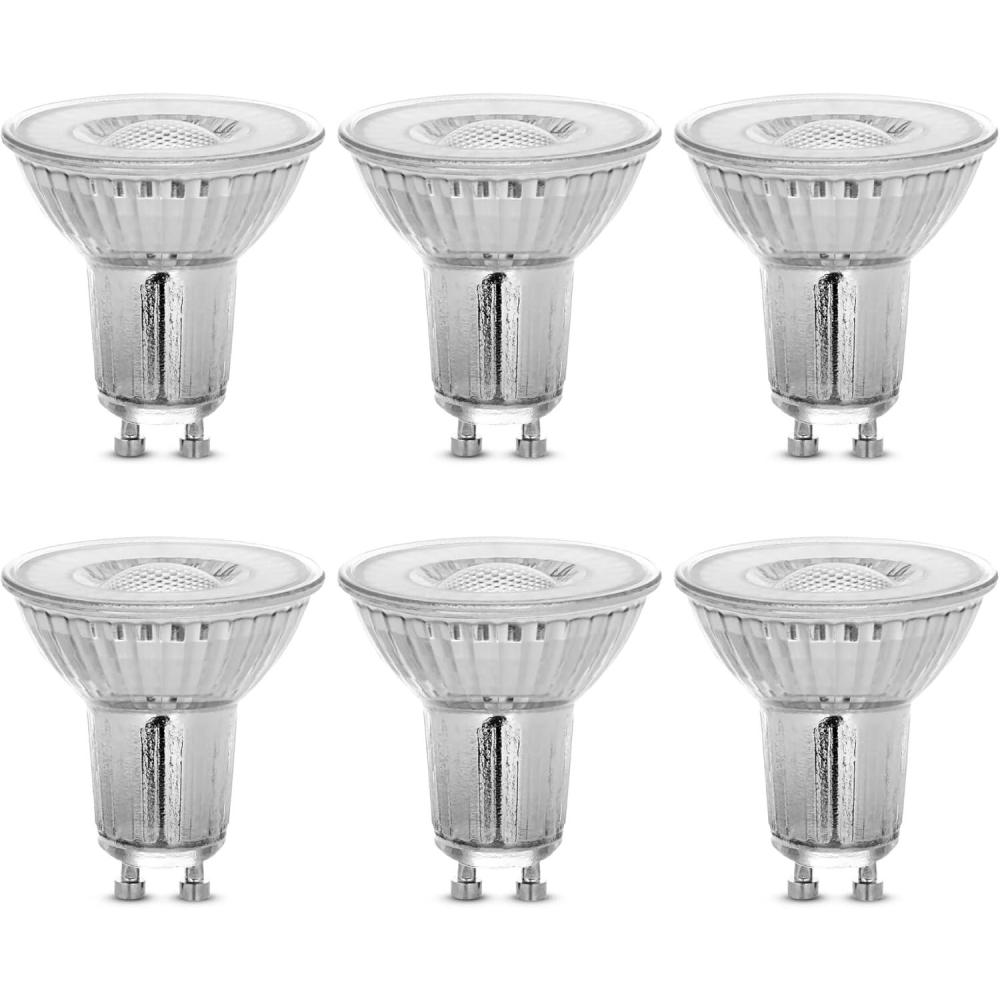 imageFeit Electric 4W LED MR16 GU10 Bulbs with 35W Equivalent Dimmable MR16 Bulbs 22 Yrs Lifetime 300 Lumens 5000K Daylight 6 Packs  BPMR16GU10950CA63000k Warm White