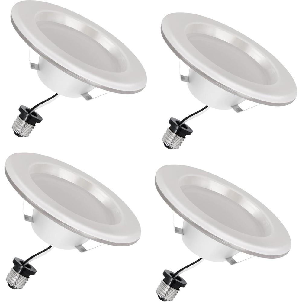 imageFeit Electric 56quot LED Recessed Downlight with Night Light Mode 75W Equivalent Dimmable 5CCT Selectable White 90 CRI 1000 Lumens 45Year Lifetime LEDR56NL5CCTCARP50W LED