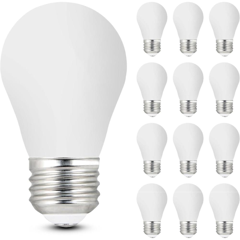 imageFeit Electric A15 LED Light Filament Bulb 60W Equivalent Dimmable E26 Base 5000K Daylight 750 Lumens Vintage Edison Light Bulb for Home Office 13Year Lifetime BPA1560W950CAFIL2RP6 12 Pack2700k Soft White