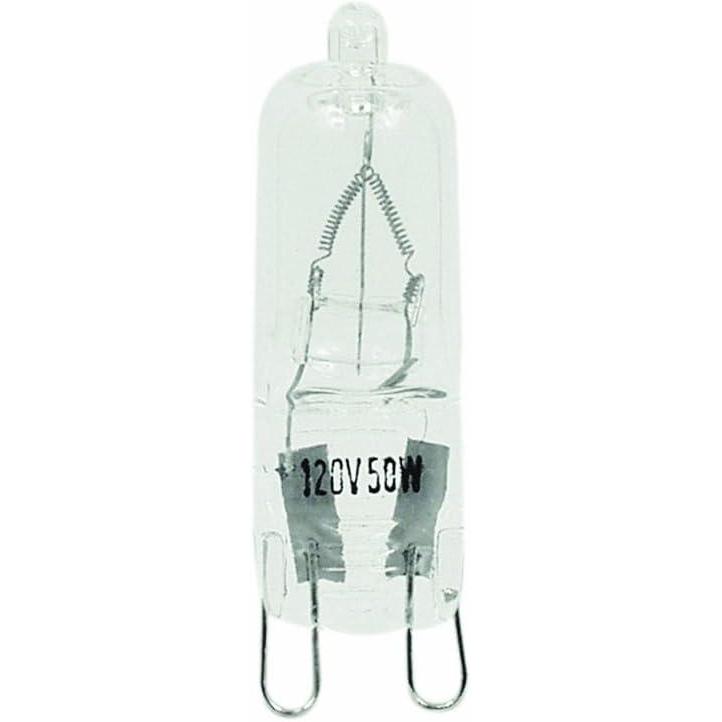 imageFeit Electric BPQ25G9 25Watt T4 JCD Halogen Bulb with BiPin Base Clear 3000K Warm White 175quot H x 05quot D BPQ25G9RP