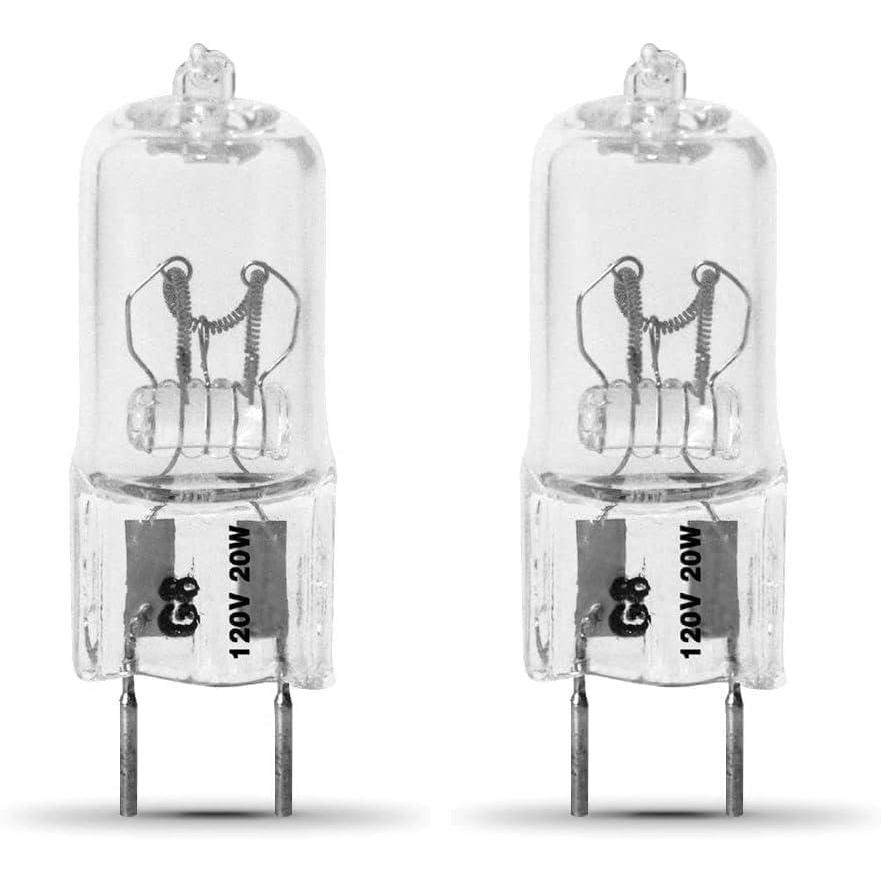 imageFeit Electric BPXN20G8RP Xenon 20Watt Halogen T4 Light Bulb Dimmable with G8 Base Code Warm White1 Count Pack of 2