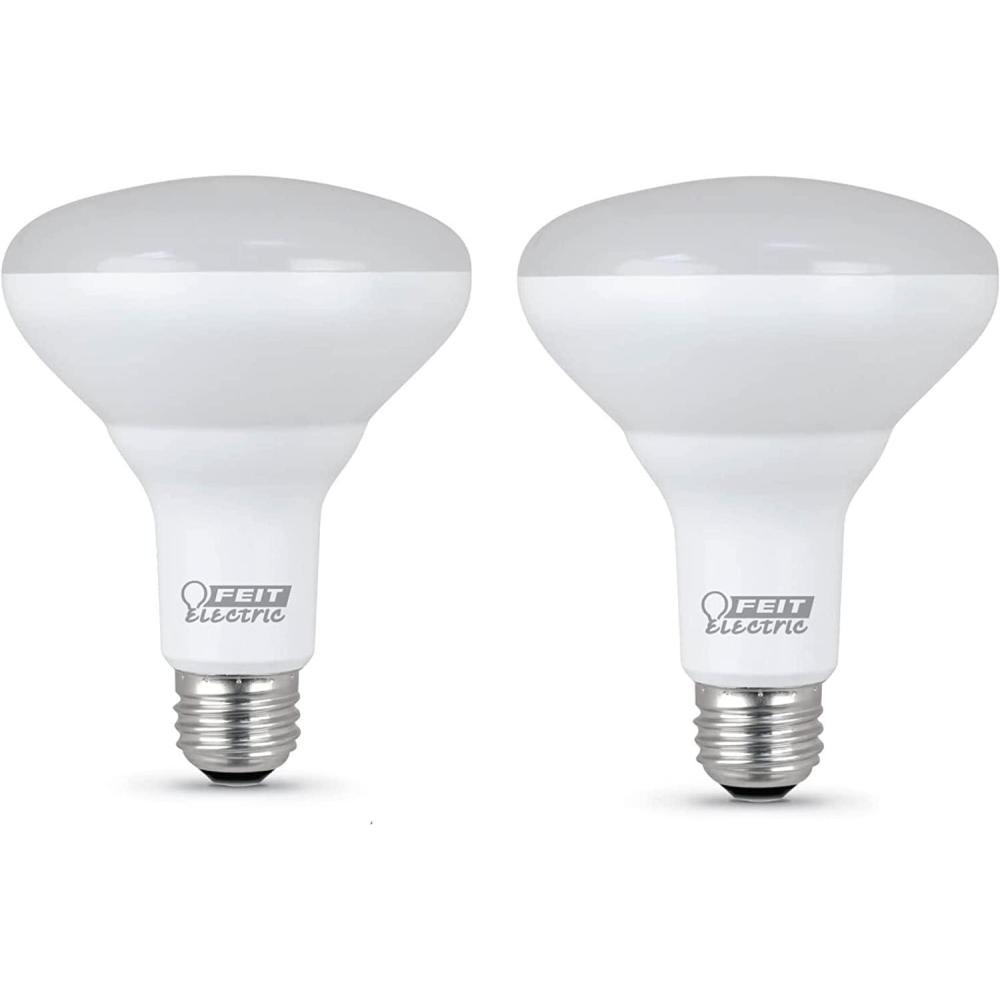 imageFeit Electric LED BR30 Light Bulbs 65W Equivalent Dimmable 10 Year Life 650 Lumens 2700K Soft White E26 Base Recessed Can Light Bulbs Flood Light Bulbs Damp Rated 12 Pack BR30DM10KLEDMP122700k Soft White
