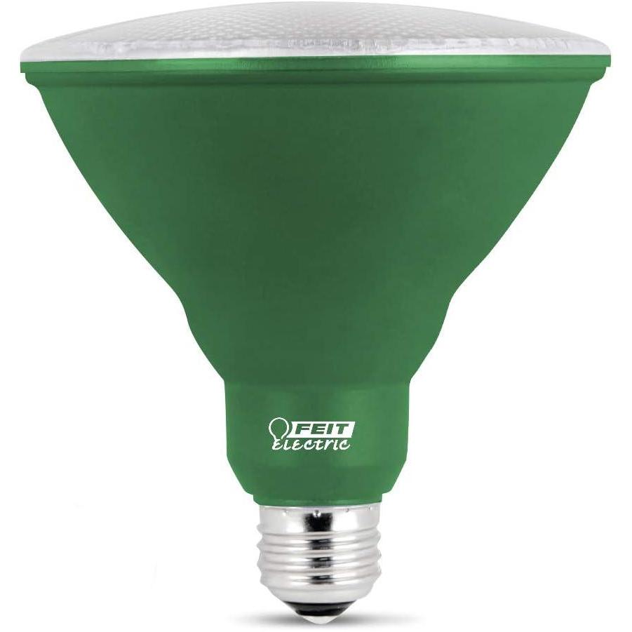 imageFeit Electric LED PAR38 Medium E26 Base Party and Holiday Light Bulb  65 Watts  10 Year Life  400 Lumen  Green  NonDimmable  1PackGreen