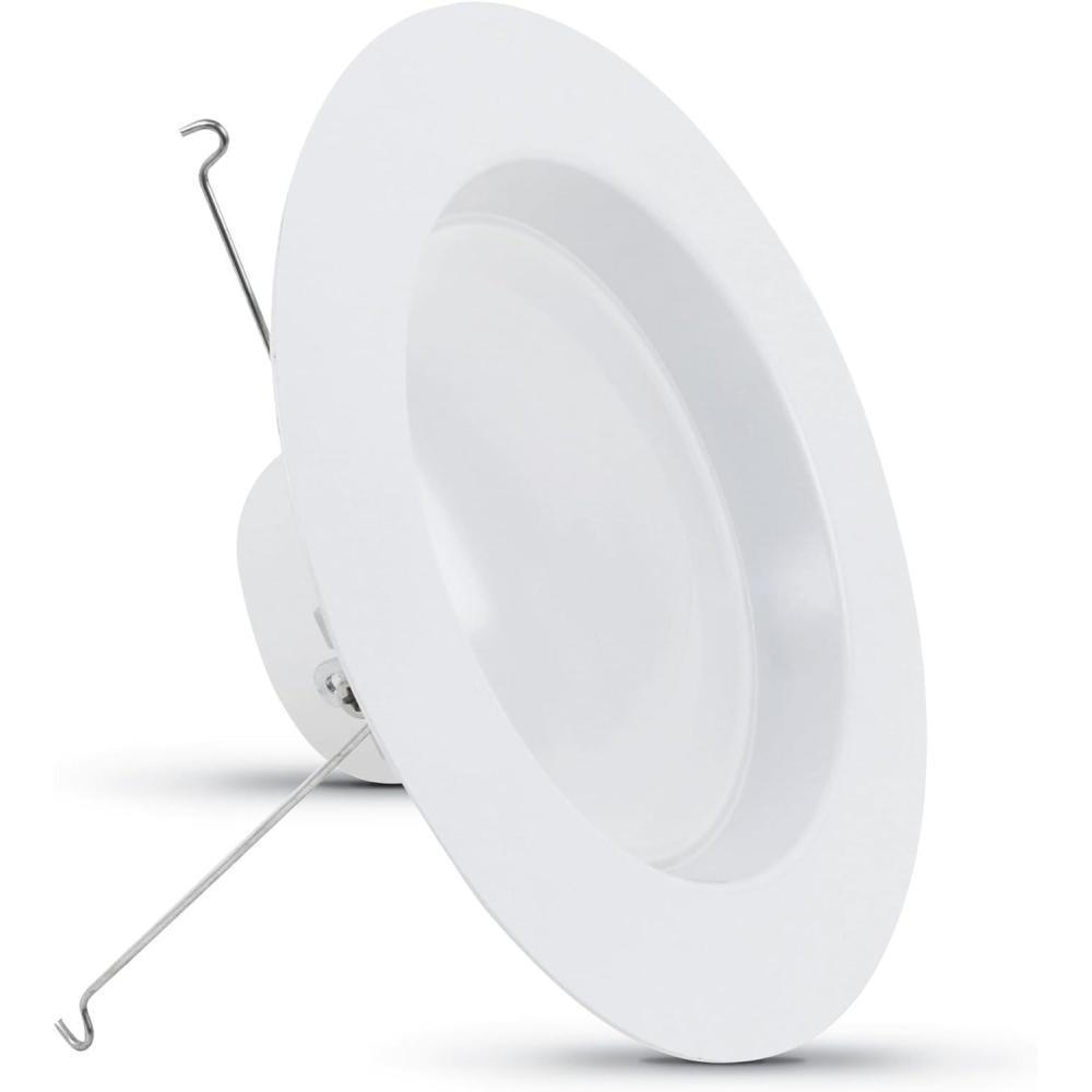 imageFeit Electric LED Recessed Downlight fit Most 56quot Housing Cans Baffle Trim Dimmable 75W Equivalent 102W 925 LM Retrofit kit 75 Watt 2700K Soft White 6Pack LEDR56B927CAMP63000K