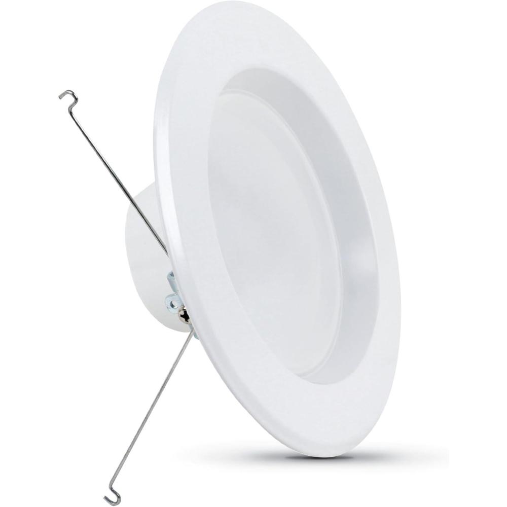 imageFeit Electric LED Recessed Downlight fit Most 56quot Housing Cans Baffle Trim Dimmable 75W Equivalent 102W 925 LM Retrofit kit 75 Watt 2700K Soft White 6Pack LEDR56B927CAMP62700K