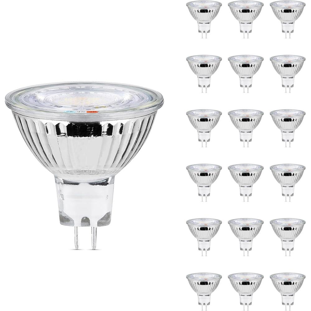 imageFeit Electric MR16 LED Reflector Light Bulb 35W Equivalent Dimmable GU53 Base 90 CRI 300 Lumen Adjustable Color Temperature Track Lighting 25000Hour Lifespan BPFMW3CCTCA36 18Pack20watt  Adjustable White