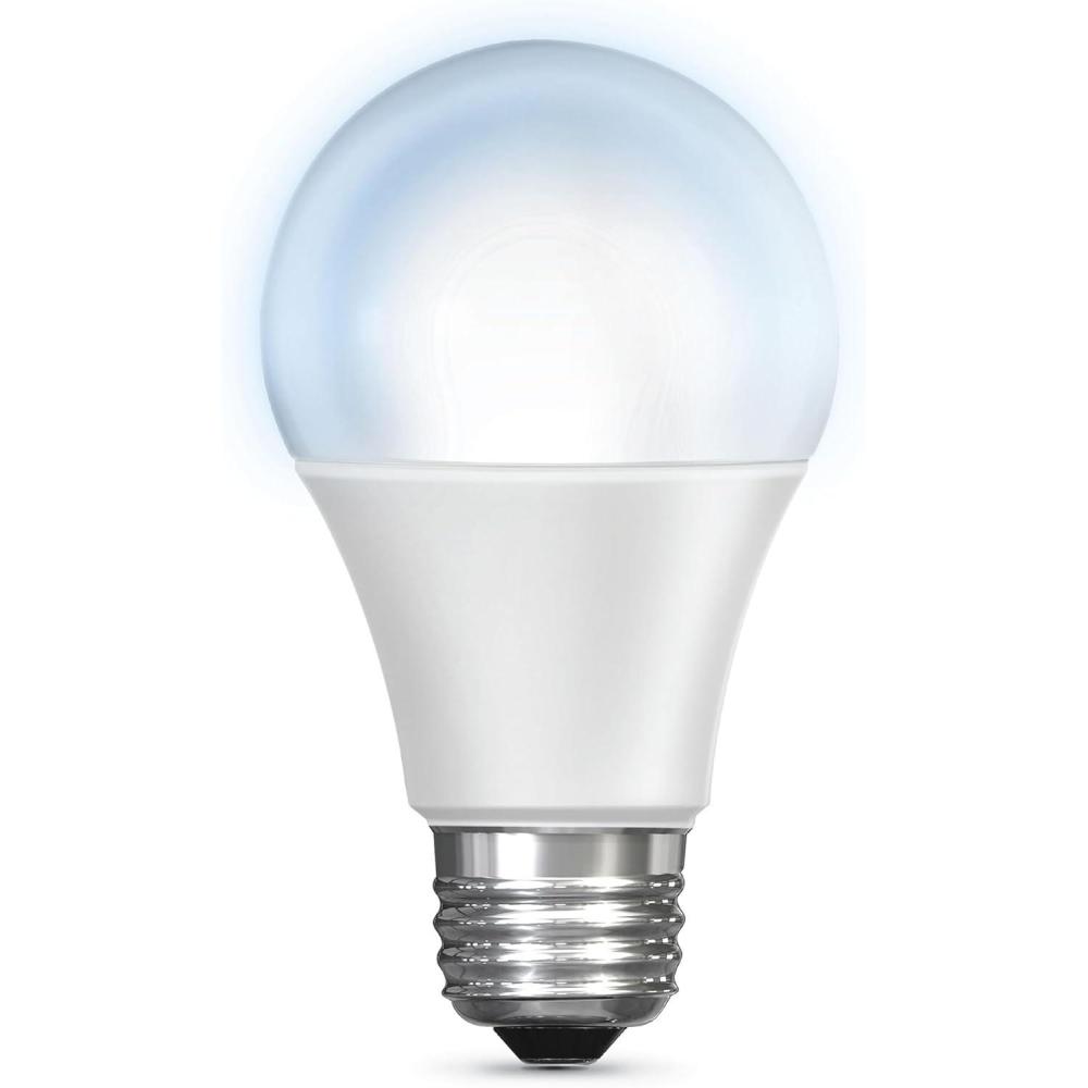 imageFeit Electric OM60950CAAG 60W Equivalent 24GHz WiFi Dimmable No Hub Required Alexa Google Assistant A19 Smart LED Light Bulb 44quot H x 23quot D 5000K Daylight5000k Daylight