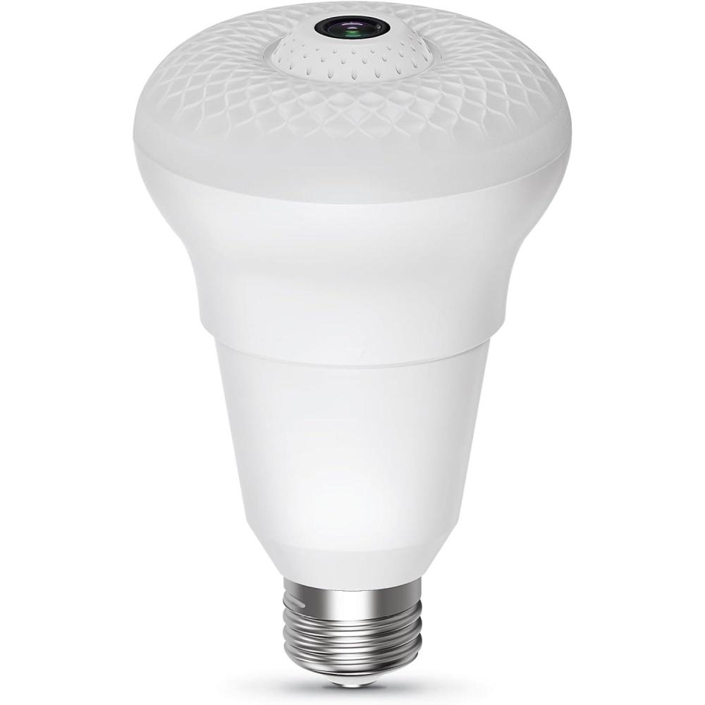 imageFeit Electric Smart Rotating Light Bulb with Wireless Camera Motion Sensor Night Vision and 2Way Speaker 40W Equivalent E26 Base 5000K Daylight 15000Hour Lifetime A450850CAMWIFILED
