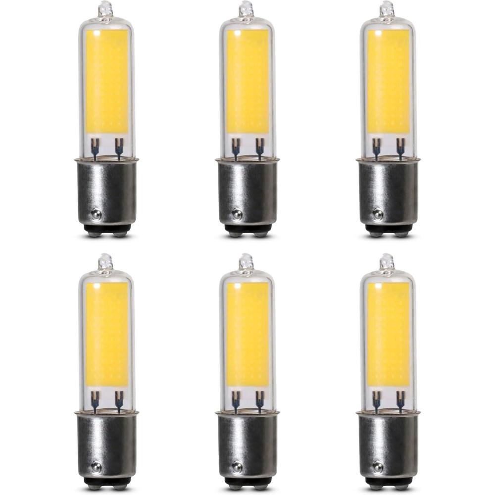 imageFeit Electric T4 LED Bulb BA15D Base 35W Equivalent Non Dimmable 3000K Warm White 350 Lumens 120V 10000 Hour Lifetime Bayonet Base BP35DC830LED6 6 Pack
