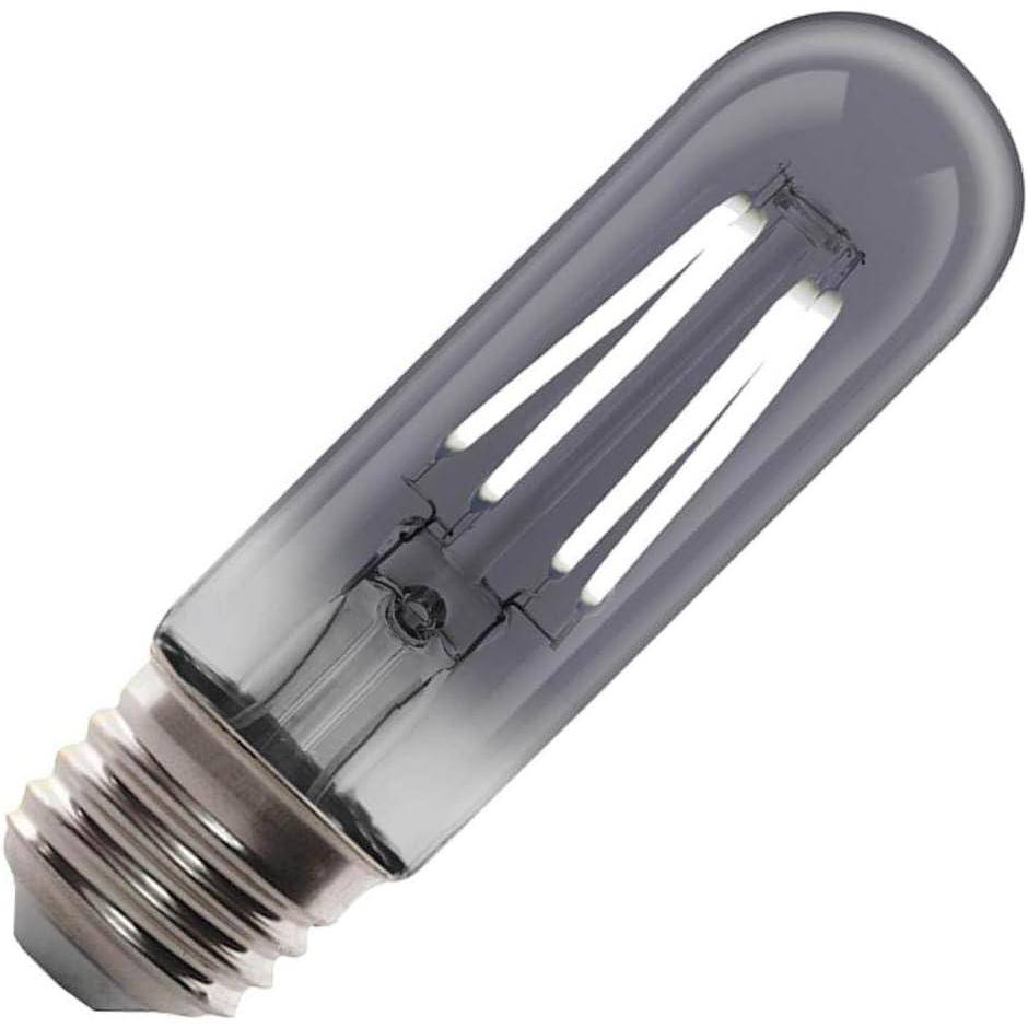 imageFeit Electric Vintage Exposed Filament Smoke Glass LED AT19 with a Medium E26 Base Light Bulb  60W Equivalent  10 Year Life  300 Lumen  5000K Daylight  Dimmable  Original VintageSmoke