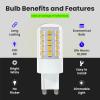 FEIT BPG940/830/LED 500 Lumen Warm White G9 LED Light Bulb(1 Count (Pack of 1))