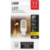 FEIT BPG940/830/LED 500 Lumen Warm White G9 LED Light Bulb(1 Count (Pack of 4))
