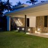 Feit Electric – 3000 Lumens, 300-watt Equivalent Dusk to Dawn Single Flood LED Security Outdoor Light, 5000K CCT Daylight, Single Head Stainless Large, 73704(Bronze)
