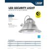Feit Electric – 3000 Lumens, 300-watt Equivalent Dusk to Dawn Single Flood LED Security Outdoor Light, 5000K CCT Daylight, Single Head Stainless Large, 73704(Wall/Post Stainless)