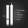 Feit Electric 10ft Outdoor Color & Tunable White Neon Flex Light, Dimmable, Bendable Strip with Remote Control, Chasing Effects, Plug-in, Linkable up to 20ft, Ideal for Decks & Patios, NF10/CHASE(RGB + Chasing Light)