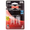 Feit Electric 20-Watt Xenon Halogen Light Bulb, Dimmable, 3000K Bright White, G8 Bi-Pin Base, 170 Lumens, 90+ CRI, Cool & Long-Lasting for Under Cabinet, Accent, Display, & Task Lighting, 3-Pack(2 Count (Pack of 1))