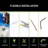 Feit Electric 20ft Color LED Tape Light, COB Technology, Customizable Length, Remote Control, Ultra-Thin 10mm Design, Perfect for Indoor Lighting, Shelves, Cabinets & Staircases, TAPE240/COB/RGB(3000k Bright White)