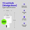 Feit Electric 2W LED Bulb with 20W Equivalent, Dimmable, Wedge Base Bulb, 12 Volts, 13 Yrs. Lifetime, 135 Lumens, 3000K Warm White, 1 Pack – LVW18/LED(20W LED)