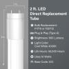 Feit Electric 2ft LED T8 Linear Tube Light, 20W Equivalent, 4000K Cool White, G13 Base, 800 Lumens, Works with Most Magnetic/Electronic Ballasts, 50,000-Hour Lifetime, T24/840/LEDG2/RP/12, 12 Pack(4000k Cool White)