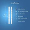 Feit Electric 32ft Color Changing LED Ultrathin Strip Light, Flexible, Cuttable, 16 Preset Colors, Adjustable Brightness & Effects, Remote Control Included, No Wi-Fi Needed, TAPE384/RGB