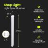 Feit Electric 4 ft. Smart WiFi 105-Watt LED Shop Light, No Hub Required, Alexa or Google Assistant, 3000K/4000K/5000K Color Temperature CCT Changing, SHOP/4/HO/CCT/AG