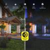 Feit Electric 40W LED Outdoor Wall Pack Lights with Photocell, Dusk to Dawn, Wall Mounted Security Light, 120V, 80 CRI, 3700 Lumens, 5000k Daylight, Bronze, 4 Pack, S8WPK/850/DD/BZ/4(20W LED)