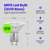 Feit Electric 4W LED MR16 GU10 Bulbs with 35W Equivalent, Dimmable, MR16 Bulbs, 22 Yrs. Lifetime, 300 Lumens, 5000K Daylight, 6 Packs – BPMR16/GU10/950CA/6(3000k Warm White)
