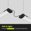 Feit Electric 4ft LED Shop Light, 5000K Daylight, Linkable up to 3 Units, 12000 Lumens, 120W, Hanging/Flush Mount, Ultra-Lightweight, for Garage, Workshop, 25,000 Hour Lifespan, SHOP/4/HO/850/CAN