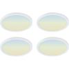 Feit Electric 5 Inch LED Square Ceiling Light, Dimmable Flat Panel Ceiling Light with Color Selection (5CCT), Fits 4 Inch Recessed Cans, TP24 Adapter Included (5″x 5″x 1.1″), 4 Pack, 74204/6WYCA/4(5-6″ White)
