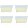 Feit Electric 5 Inch LED Square Ceiling Light, Dimmable Flat Panel Ceiling Light with Color Selection (5CCT), Fits 4 Inch Recessed Cans, TP24 Adapter Included (5″x 5″x 1.1″), 4 Pack, 74204/6WYCA/4(4″ White)
