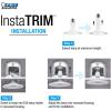Feit Electric 5-6 inch InstaTRIM Adjustable Neck Recessed LED Downlight – 2700K Soft White – Dimmable – Pre-Mounted Trim – 65W Equivalent – 45 Year Life – 850 Lumen – High CRI | 6-Pack
