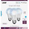 Feit Electric 60 Watt Equivalent Smart Filament Globe Bulb, Spiral Filament WiFi Dimmable, Works with Alexa and Google Assistant No Hub Required, G30 Vanity LED Smart Light Bulb G3060/RGBW/FIL/AG(5000k Daylight)