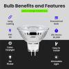 Feit Electric 6W LED Bulbs with 50W Equivalent, Dimmable, MR16 Light Bulbs, 22 Yrs. Lifetime, 500 Lumens, 5000K Daylight, 6 Bulbs – BPEXN/950CA/6(6 Count (Pack of 1))
