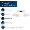 Feit Electric 6″ LED Canless Recessed Downights with Integrated Jbox, 75W Equivalent, Dimmable, 5CCT Selectable White, 90 CRI, 800 Lumens, LEDR56JBX/6WYCA/4, 4 Pack(6 Way 5 Colors)