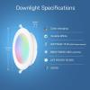 Feit Electric 6″ Smart LED Canless Recessed Downlight, 65W EQ, Dimmable, WiFi Enabled, Compatible with Alexa and Google Home Asst, Color Changing, 90 CRI, 850 Lumens, 4 Pack, LEDR6XT/RGBW/CA/AG/4