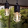 Feit Electric 72041 30 Foot Heavy-Duty Weather Resistant Decorative Indoor and Outdoor 10 Sockets Incandescent String Lights, 30′, 11W, Dimmable,Black(White)