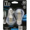 Feit Electric A15 LED Light Filament Bulb, 40W Equivalent, Dimmable, E26 Base, 2700K Soft White, Clear Glass Vintage Edison Light Bulb for Home, Office, 13-Year Lifetime, BPA1540927CAFIL2RP/6, 12 Pack(Standard Clear)