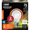 Feit Electric A19 LED Filament Light Bulbs, 40W Equivalent, Dimmable, E26 Standard Base, 450 Lumens, 5000K Daylight, 13 Years Lifetime, Frosted White LED Bulbs, Damp Rated, 4 Pack, A1940/950CA/FIL/4(2700k Soft White)