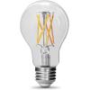 Feit Electric A19 LED Light Bulb, 75W Equivalent, Dimmable, E26 Base, 5000k Daylight, 1100 Lumens, Clear Glass Filament Light Bulbs, 15,000-Hour Lifetime, A1975CL950CA/FIL/2/4, 8 Pack(Daylight White)