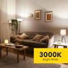 Feit Electric A19 LED Light Bulb, 75W Equivalent, E26 Medium Base, 1100 Lumens, 5000K Daylight White, 90+ CRI, General Purpose Light Bulbs, 11,000-Hour Lifetime, OM75/950CA10K/2/6, 12 Pack(3000k Warm White)