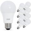 Feit Electric A19 LED Light Bulbs, 60W Equivalent, Dimmable, E26 Standard Base, 90 CRI, 800 Lumens, 2700K Soft White, 120V, 22 Years Lifetime, Damp Rated, 8 Pack, OM60DM/927CA/8(5000k Daylight)