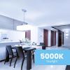 Feit Electric A19 LED Light Bulbs, 60W Equivalent, Non Dimmable, 800 Lumens, E26 Standard Base, 5000k Daylight, 80 CRI, 10 Year Lifetime, Energy Efficient, 24 Pack, A800850/10KLED/MP/24(5000k Daylight)