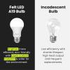 Feit Electric A19 LED Light Bulbs, 60W Equivalent, Non Dimmable, 800 Lumens, E26 Standard Base, 5000k Daylight, 80 CRI, 10 Year Lifetime, Energy Efficient, 24 Pack, A800850/10KLED/MP/24(3500k Neutral White)
