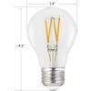 Feit Electric A19 LED Light Filament Bulb, 100W Equivalent, Dimmable, E26 Base, 5000K Daylight, Vintage Edison Clear Glass Light Bulb for Home, Office, 13-Year Lifetime, A100CL950CA/FIL/2/4, 8 Pack(2700k Soft White + 75w Led)